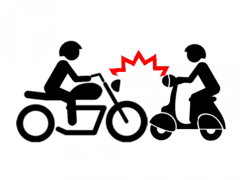scontro motorino