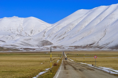 Strada di Castelluccio di Norcia, Umbria