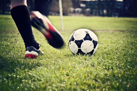 Man playing football